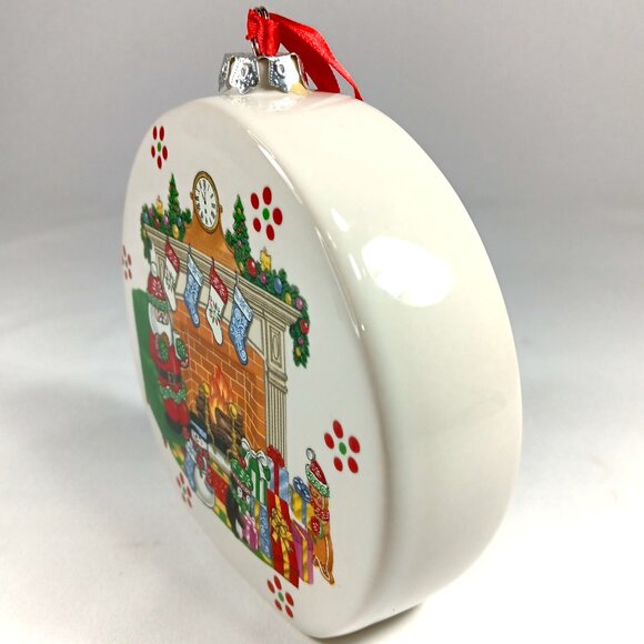 TEMPTATIONS-Christmas-Ornament-SANTA-w/Recipe-Holiday Decoration-Gift- Party - Picture 4 of 7